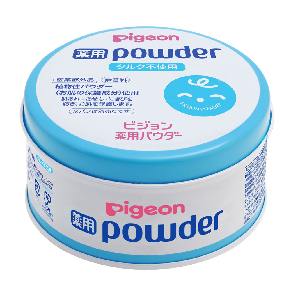 ピジョン* 薬用パウダー ブルー缶 タルクフリー（100g）