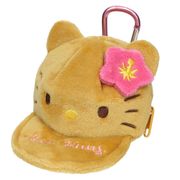 【ポーチ】ハローキティ 帽子型ポーチ 日焼け ピンク
