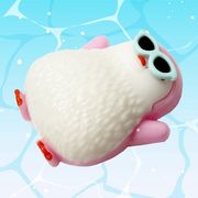 サングラスペンギンスクイーズ　クリーミースクイーズ　水感スクイーズ