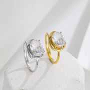 ジルコン　指輪 18K ステンレス リング  大人リング ステンレス 上品 ステンレス指輪 男女 超新作2026年5月