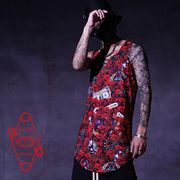 【ロング丈タンクトップ】メンズ インナー 重ね着 裾出し 無地 夏服 秋服 新作 2026