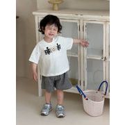 2026夏新作 韓国風子供服 キッズ服 ベビー服 男の子 トップス&ショートパンツ 分けて販売 73~110CM