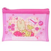 特価商品　マロンクリーム　クリアフラットポーチ S(胸キュン)