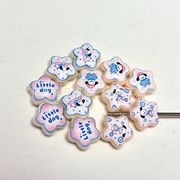 アクリル ビーズパーツ デコパーツDIY  カスタムボールペン対応 デコ素材 手芸材料 チェーンパーツ