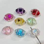 アクリル ビーズパーツ デコパーツDIY  カスタムボールペン対応 デコ素材 手芸材料 チェーンパーツ