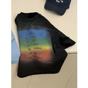 2026 夏 新作 キッズ 半袖Tシャツ ウォッシュ加工 ユニセックス 綿100