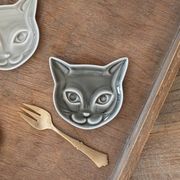 深山(miyama.) neco mini plate くろねこ 猫 cat[美濃焼]
