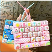 ストレス解消キーボードトイキーホルダー★ミニキーボード★雑貨かわいい オシャレ★4色
