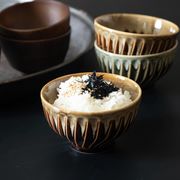景彩-けいさい- 飯碗 宮島(アメ)[美濃焼]