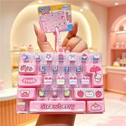 ストレス解消キーボードトイキーホルダー★ミニキーボード★雑貨かわいい オシャレ★2色