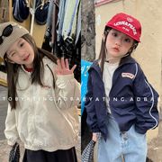 【2026秋新作】韓国風子供服 ★キッズ  カーディガン マウンテンパーカー アウター★80cm-130cm 2色