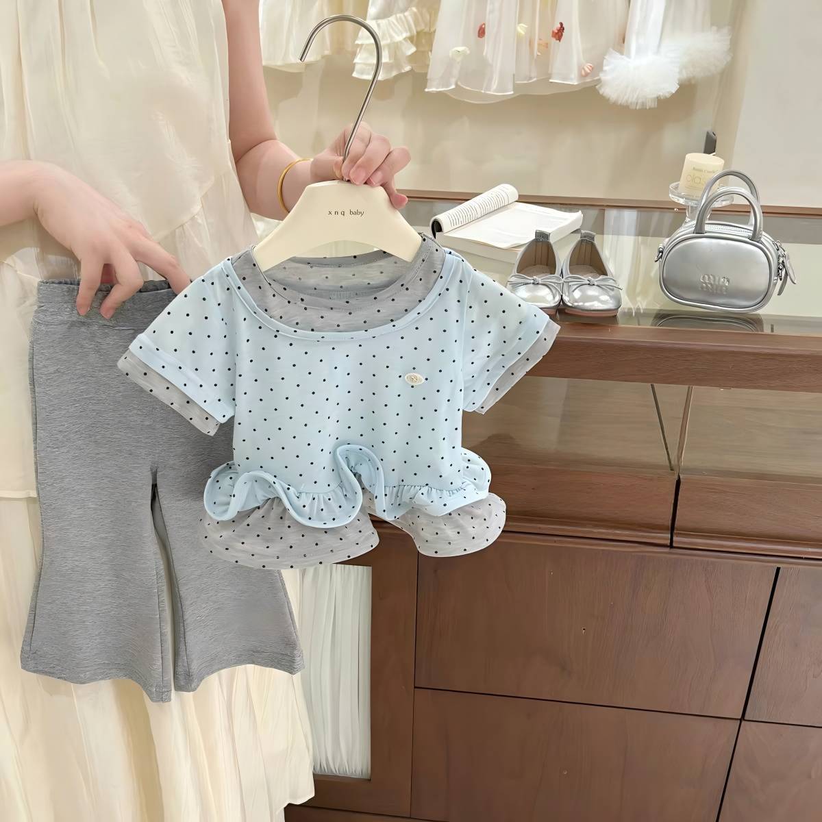 2026年夏☆新作韓国風子供服 キッズ用☆セットアップ☆トップス＋
