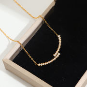 サージカルステンレスネックレス　アクセサリー　デザイン　金属アレルギー対応　18kコーティング