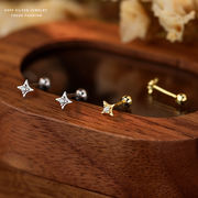 ピアス ネジタイプ 金属アレルギー つけっぱなし シルバー999 小ぶり ミニピアス ギフト プレゼント