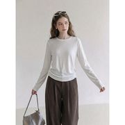 今季マストバイ ソフトタッチ クルーネック長袖Tシャツ