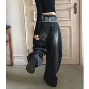 パンツ レディース デニムパンツ ジーンズ ワイドパンツ 体型カバー オシャレ