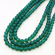 グリーンメノウ 一連 (φ3mm-8mm) 連売り 素材 パーツ