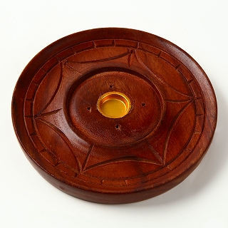 木製香皿丸