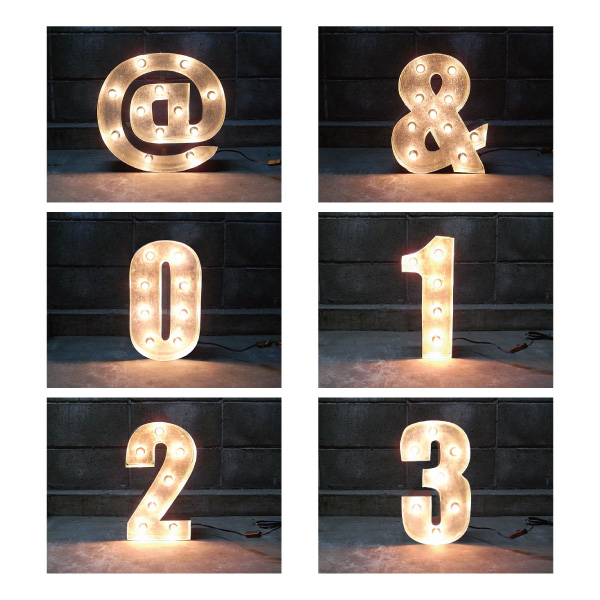 SIGN WITH LIGHT 「@ & 1~3」