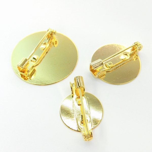 ブローチ用　額 楽天市場】【お徳用】回転式造花ピン ブローチピン 20mm 50個