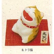 【ご紹介します！信頼の日本製！ほっこりかわいい！ちぎり和紙！大笑い猫(3種)】B.トラ猫