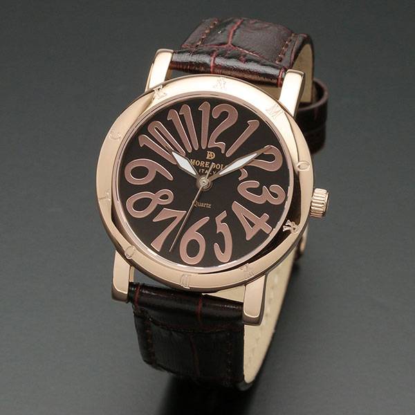 正規品AMORE DOLCE腕時計アモーレドルチェ AD18303-PGBR/BR ラウンド 革バンド レディース腕時計