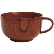 木製　木目　大　スープカップ