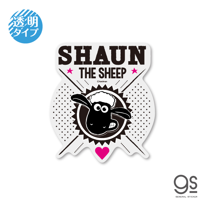 ひつじのショーン 透明ステッカー SHAUN THE SHEEP キャラクターステッカー アニメ LCS1243 公式 2020新作