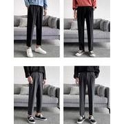 個性的なデザイン 春夏 韓国スタイル 新作 スーツ ズボン シンプル カジュアル メンズ ボトムス