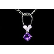 ☆高品質☆【ペンダントトップ】ジルコニア 丸型 タイプ2 (シルバー925)