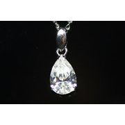 ☆高品質☆【ペンダントトップ】ジルコニア しずく型 タイプ1 (シルバー925)