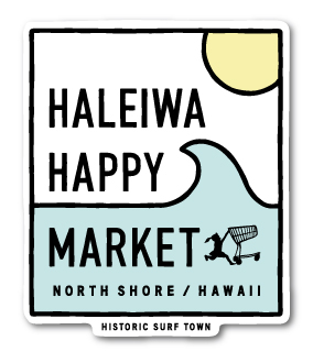 ハレイワハッピーマーケット ステッカー ロゴ スクエア カラー HHM091 おしゃれ ハワイ