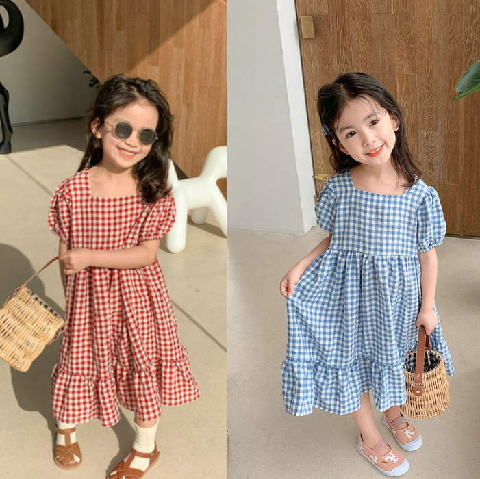 子供服 夏 女の子 韓国スタイル 夏服 ワンピース お姫様ドレス キッズ 3-8歳