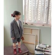 【2点セット】秋冬新作 子供服  ベビー服  アパレル  長袖   コート+ショットパンツ 男女兼用