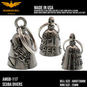 ガーディアンベル　ラッキーベル　バイカー　キーホルダー　お守り　GUADIAN BELL USA