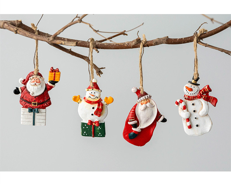 Christmas限定 サンタ 樹脂チャーム ツリー飾り ウォールデコレーション クリスマス飾り 壁