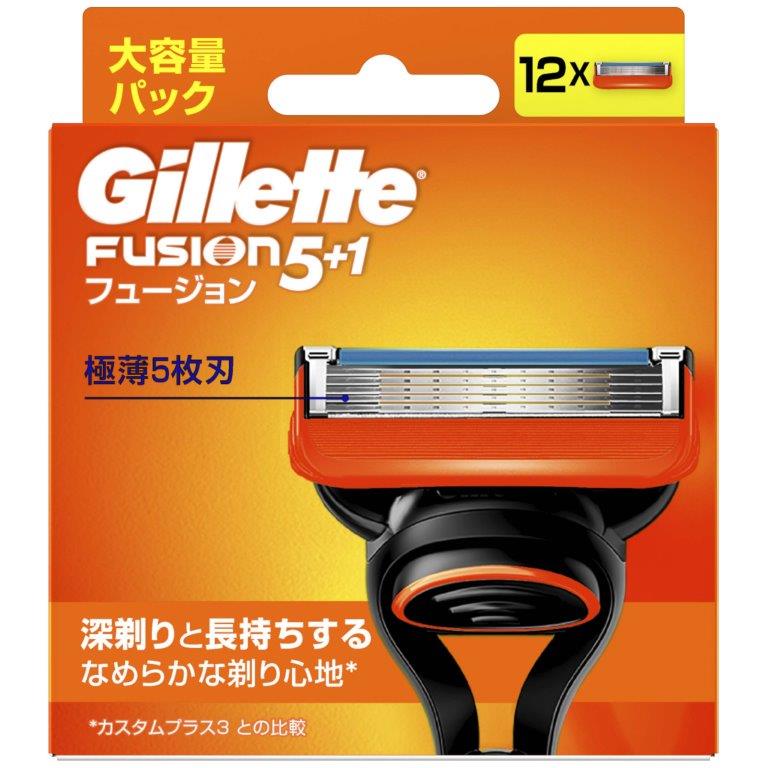 ジレット(Gillette)　フュージョンマニュアル替刃１２Ｂ