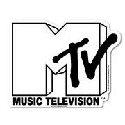 MTV ロゴウォールステッカー ホワイト 音楽 ミュージック インテリア アメリカ 人気 DW002 グッズ