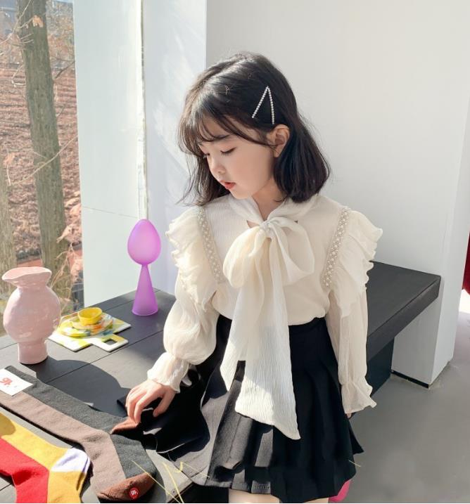 2022春新品★韓国風子供服　シャツ＋スカート　セットアップ　90-130cm　