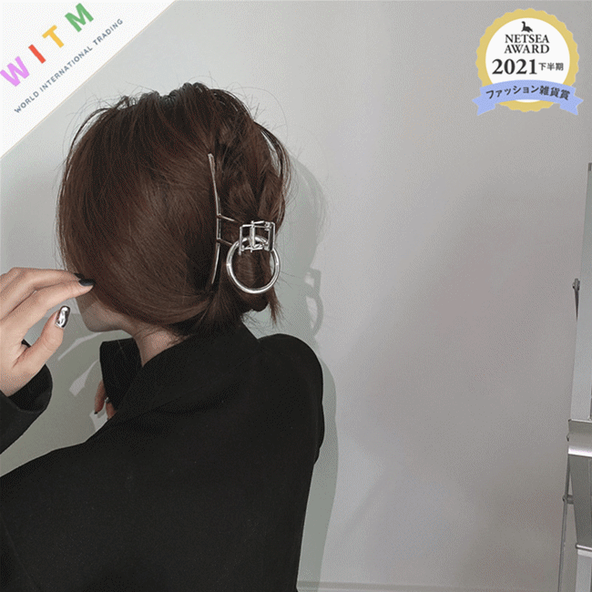 メタル ヘアクリップ バンスクリップ ヘアアクセサリー 髪留め 韓国風 レディース シンプル