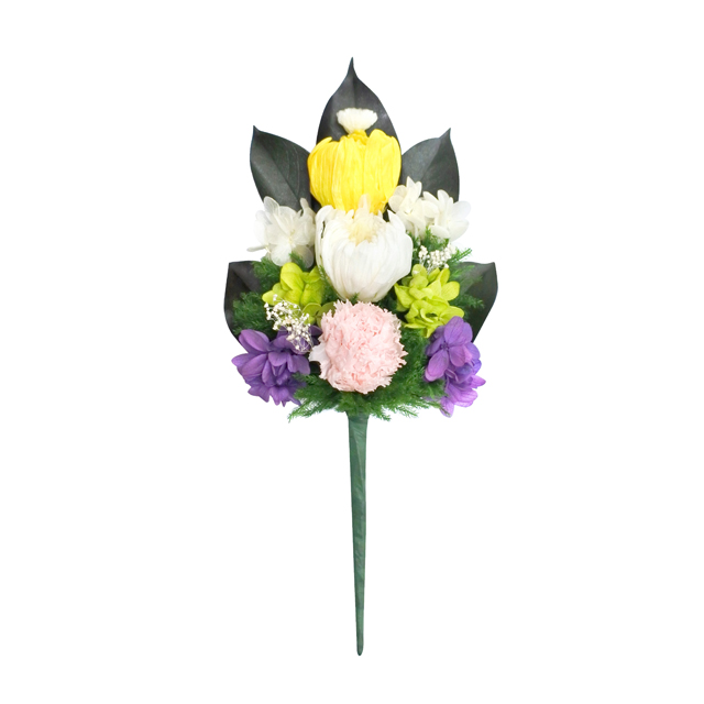 【新登場!安心の日本製!プリザーブドフラワーの仏花シリーズ】プリザーブド仏花 麗蘭(れいらん)小