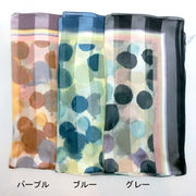 【日本製】【スカーフ】シルクサテンストライプスノーイング柄日本製四角スカーフ