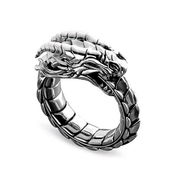 ウロボロス【2】 リング ヘビ スネーク snake 指輪 シルバーカラー