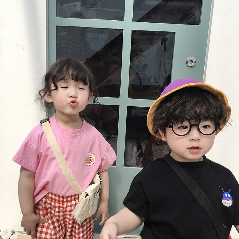 新作子供服シャツキッズ半袖韓国新作海浜女の子男の子夏服涼しいファッション