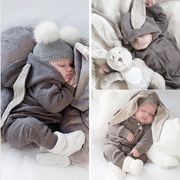 ベビーロンパースベビー服着ぐるみカバーオール防寒着 人気　新品