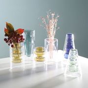 花瓶 おしゃれ ガラス 北欧 フラワーベース 透明 ルームインテリア リビング おしゃれな花瓶 北欧