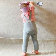 2022春秋新作 韓国子供服 男女 赤ちゃん サロペット 腰が高い ズボン 9色