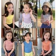 2022新作 超可愛い  キッズ子供服 袖なし上着   韓国子供服 女の子 80-140