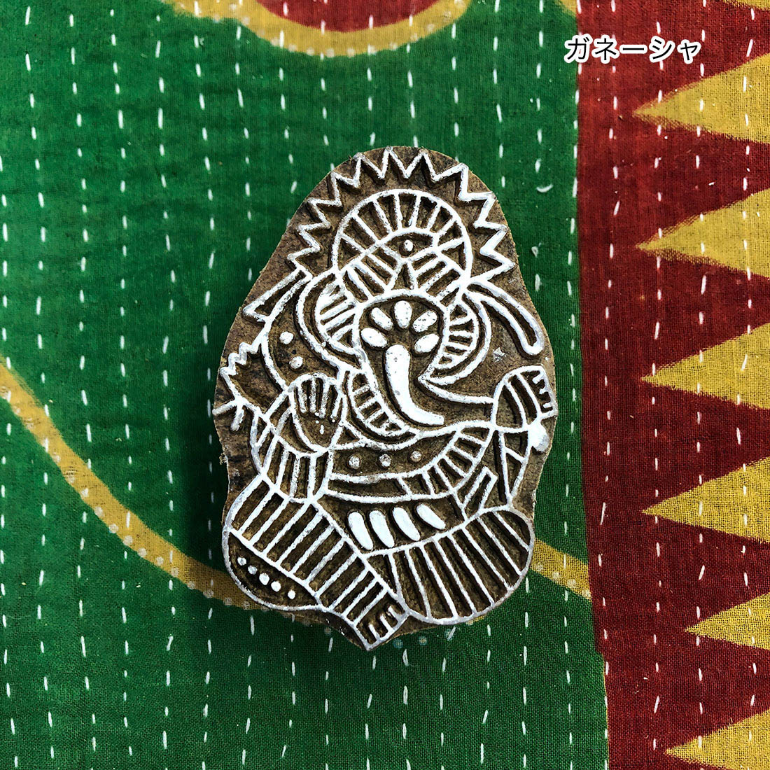 絵画 アンティーク ハンドメイド インド マディー シンブロック