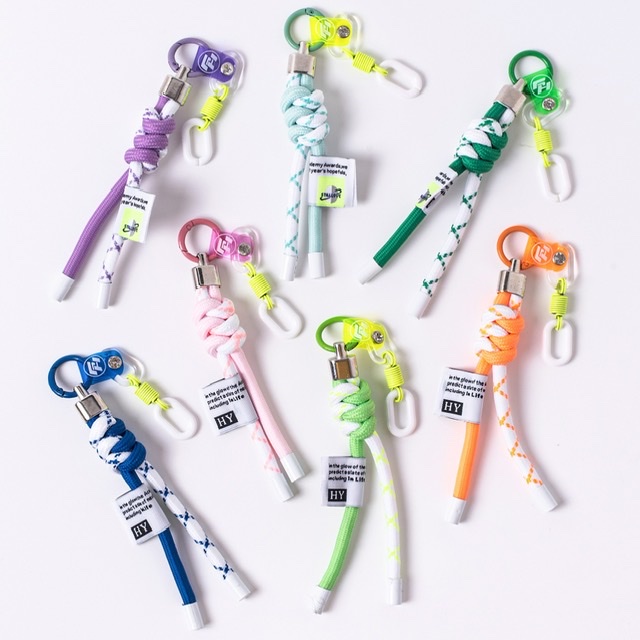 スマホストラップ カラフル スマホショルダー DIY キーホルダー